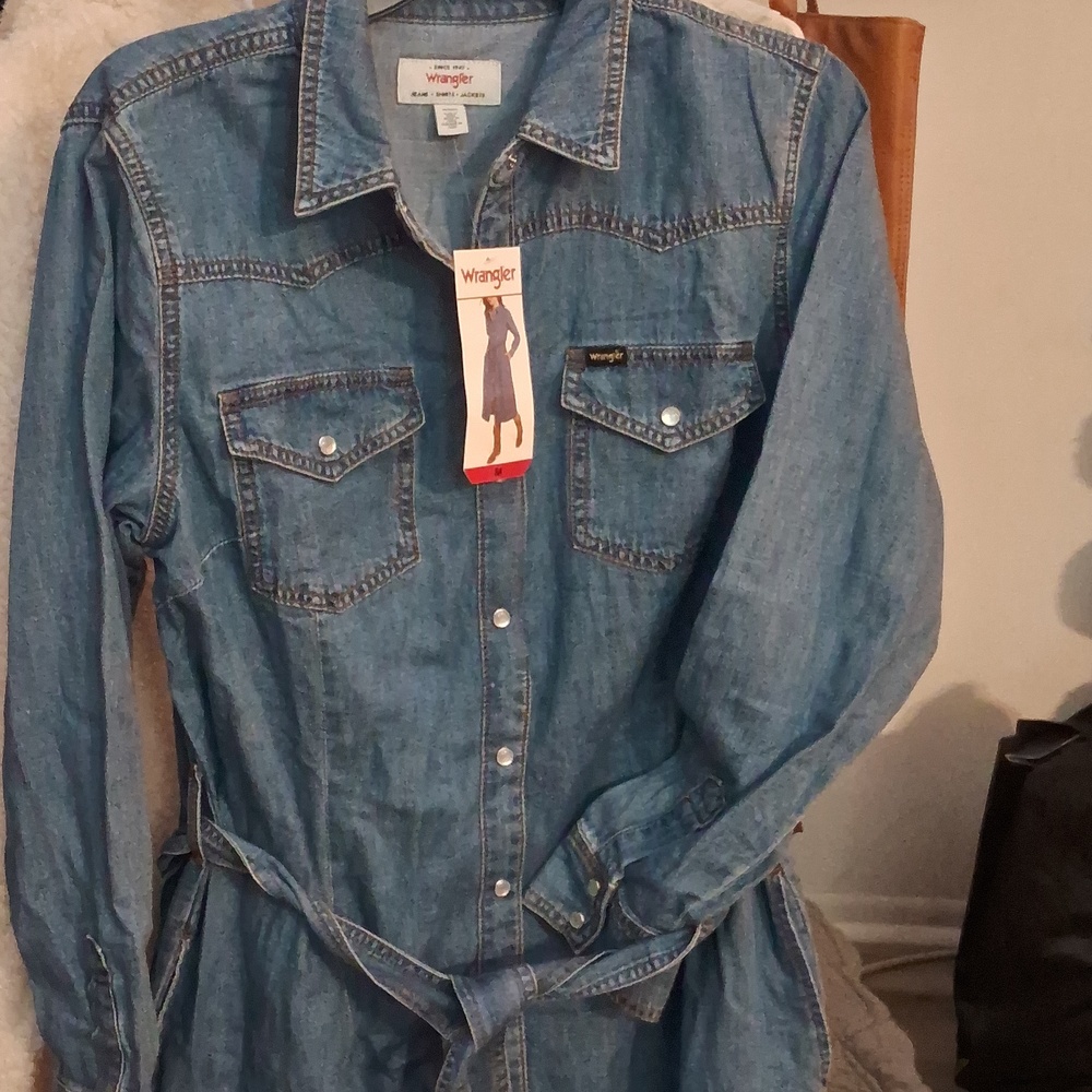 Wrangler Classic Blue Denim Dress - Picture 5 of 5